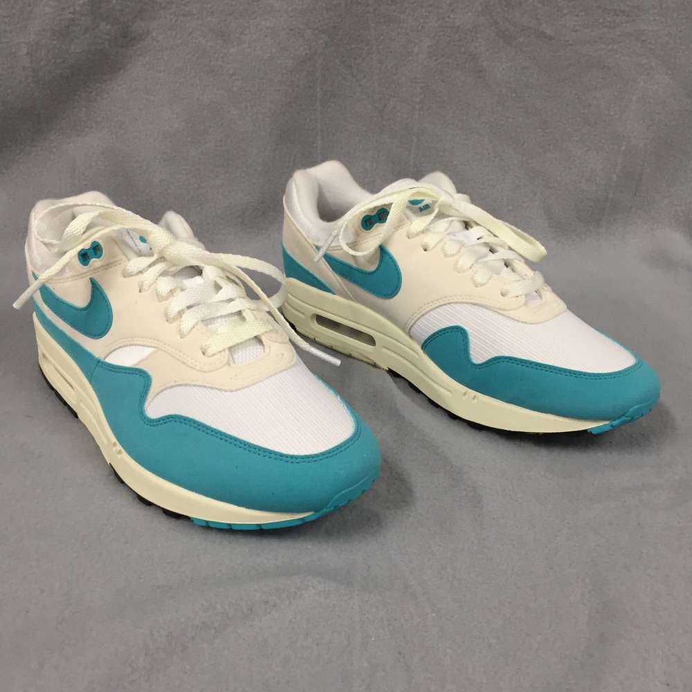 Nike Air Max 1 SC White Noise Aqua Womens Size‎ 10 Sneakers